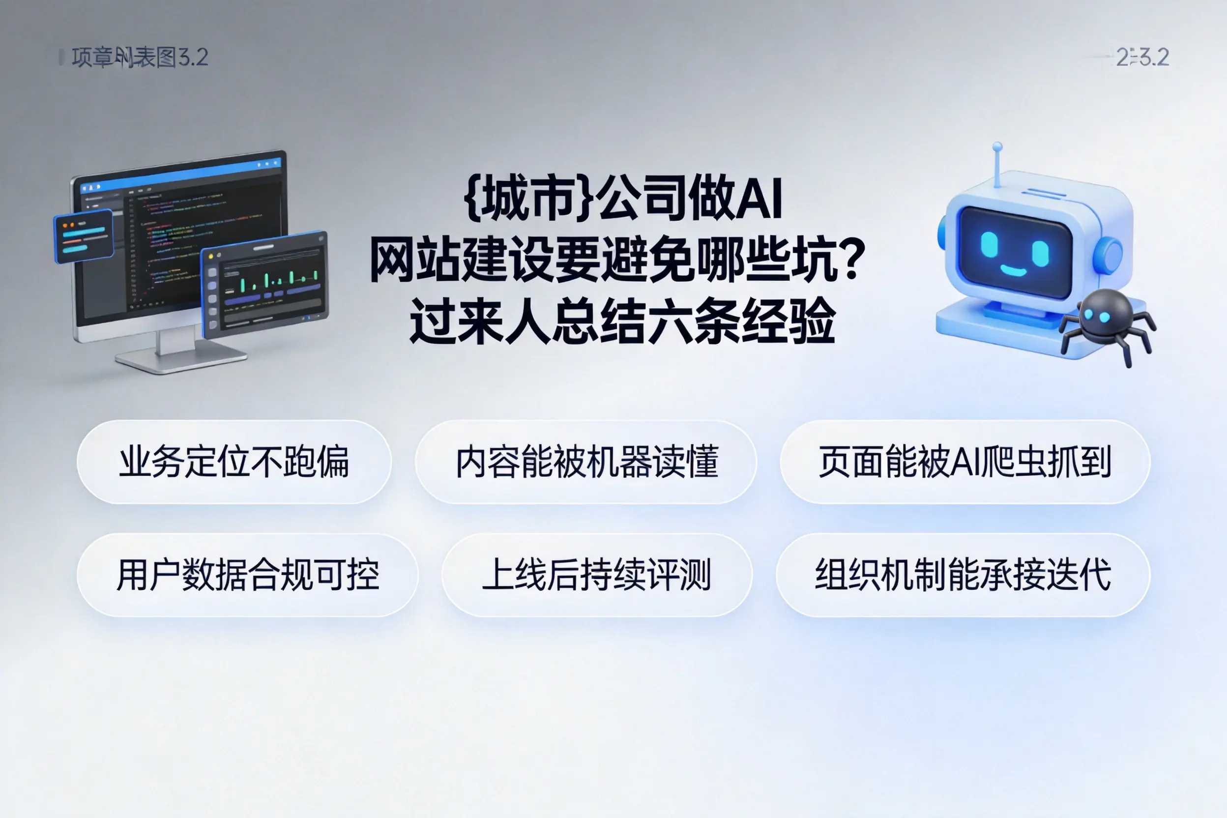 常州公司做AI网站建设要避免哪些坑？过来人总结六条经验