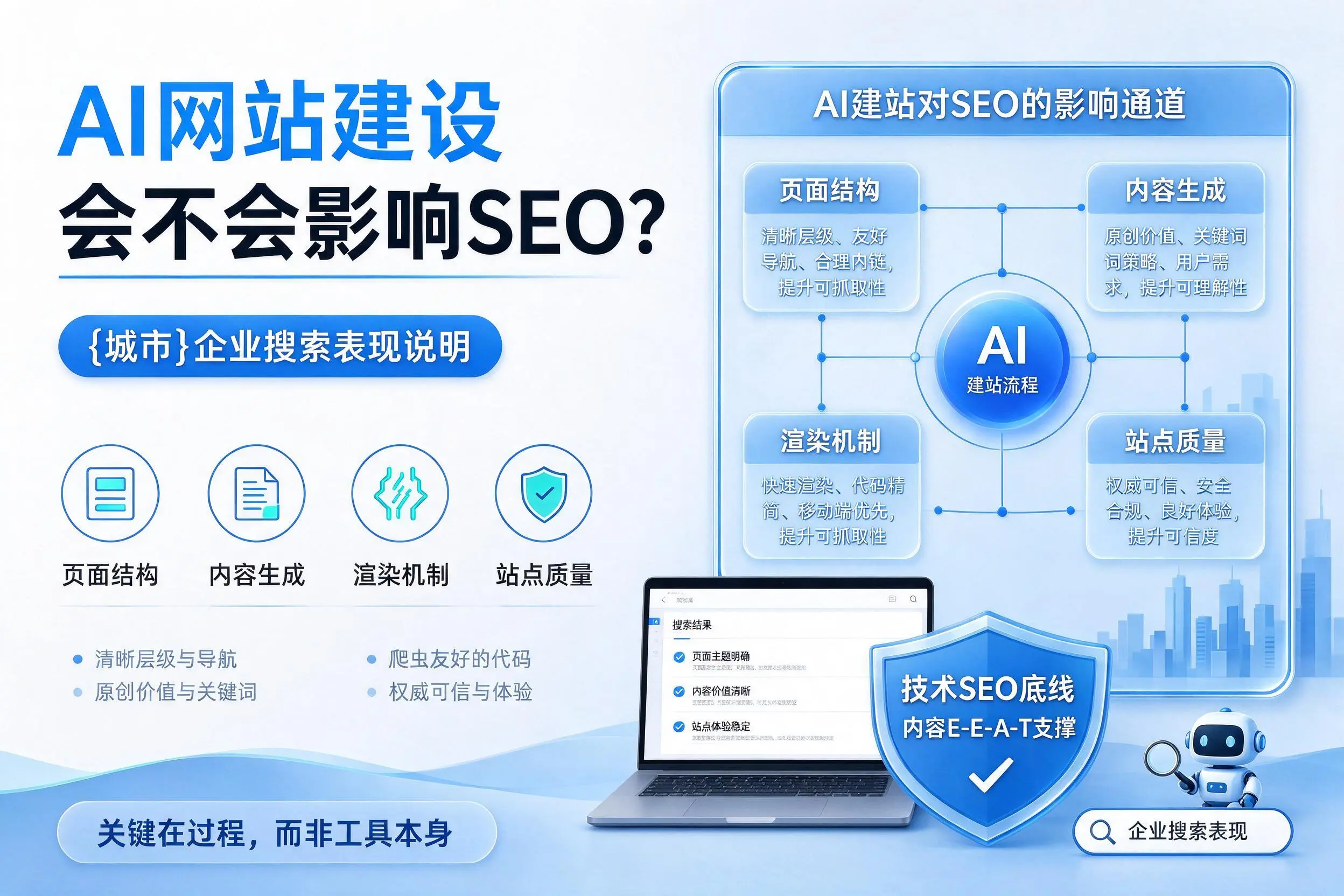 AI网站建设会不会影响SEO？常州企业搜索表现说明
