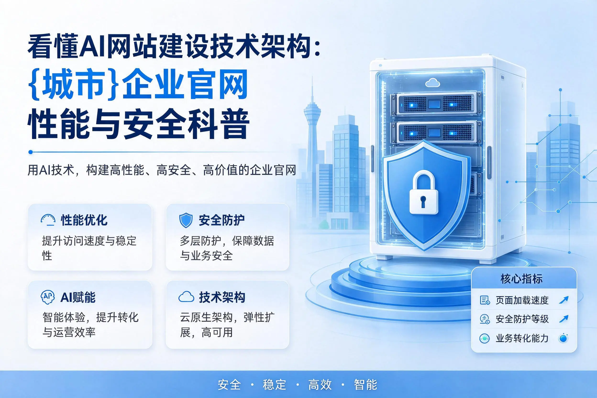 看懂AI网站建设技术架构：常州企业官网性能与安全科普