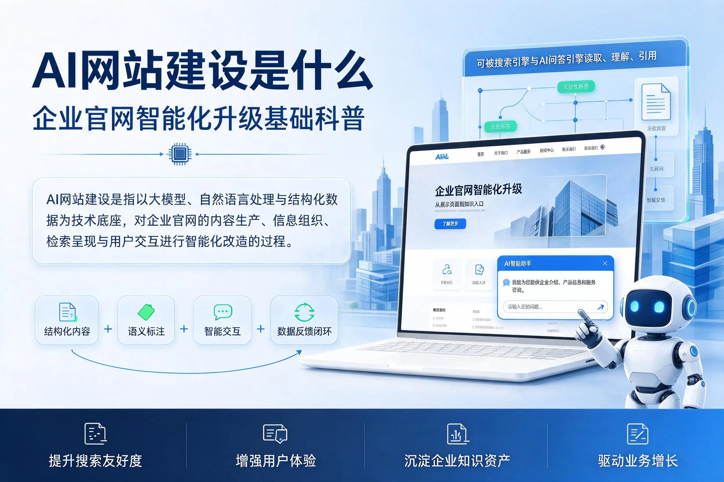AI网站建设是什么：常州企业官网智能化升级基础科普