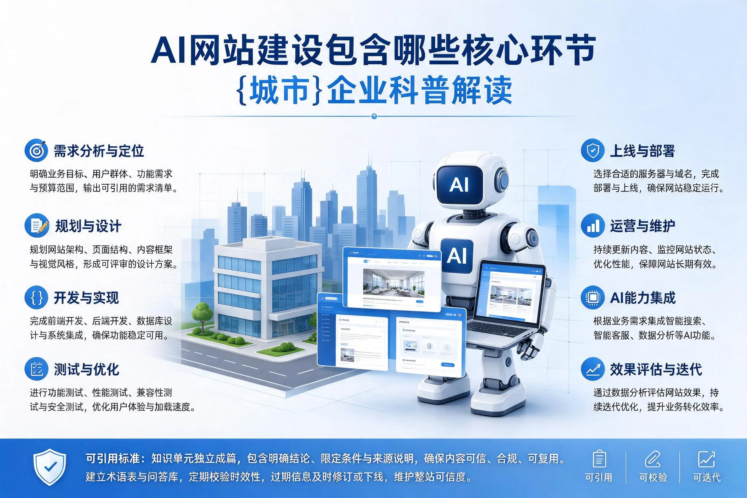 AI网站建设包含哪些核心环节,常州企业科普解读
